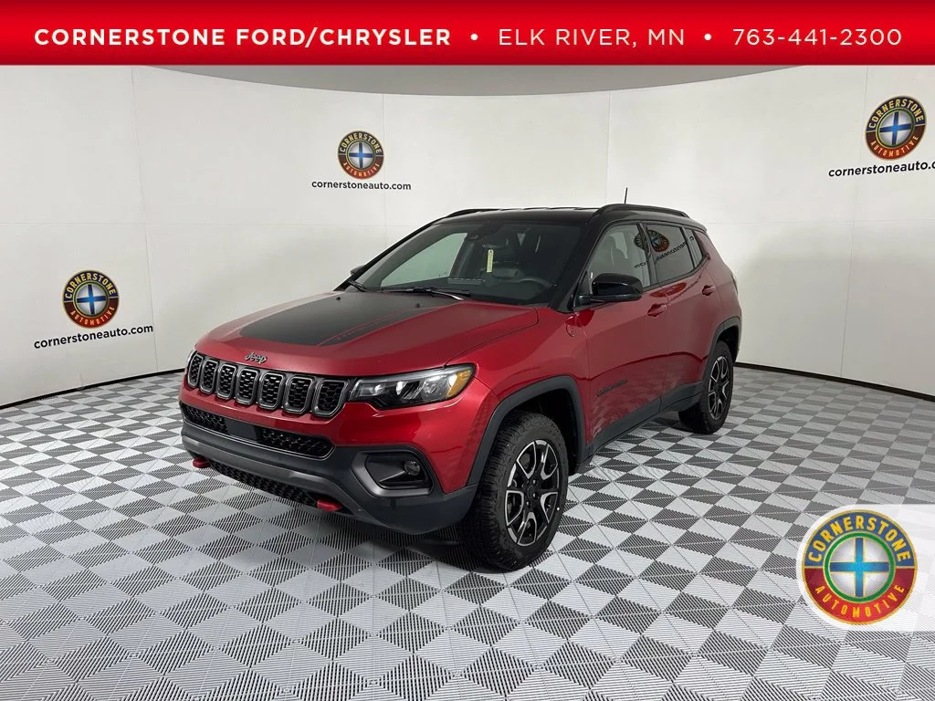 Used 2025 Red Jeep Trailhawk image 1