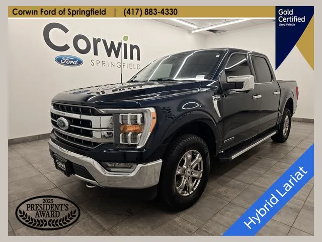 Certified Used 2023 Antimatter Blue Metallic Ford Lariat image 1
