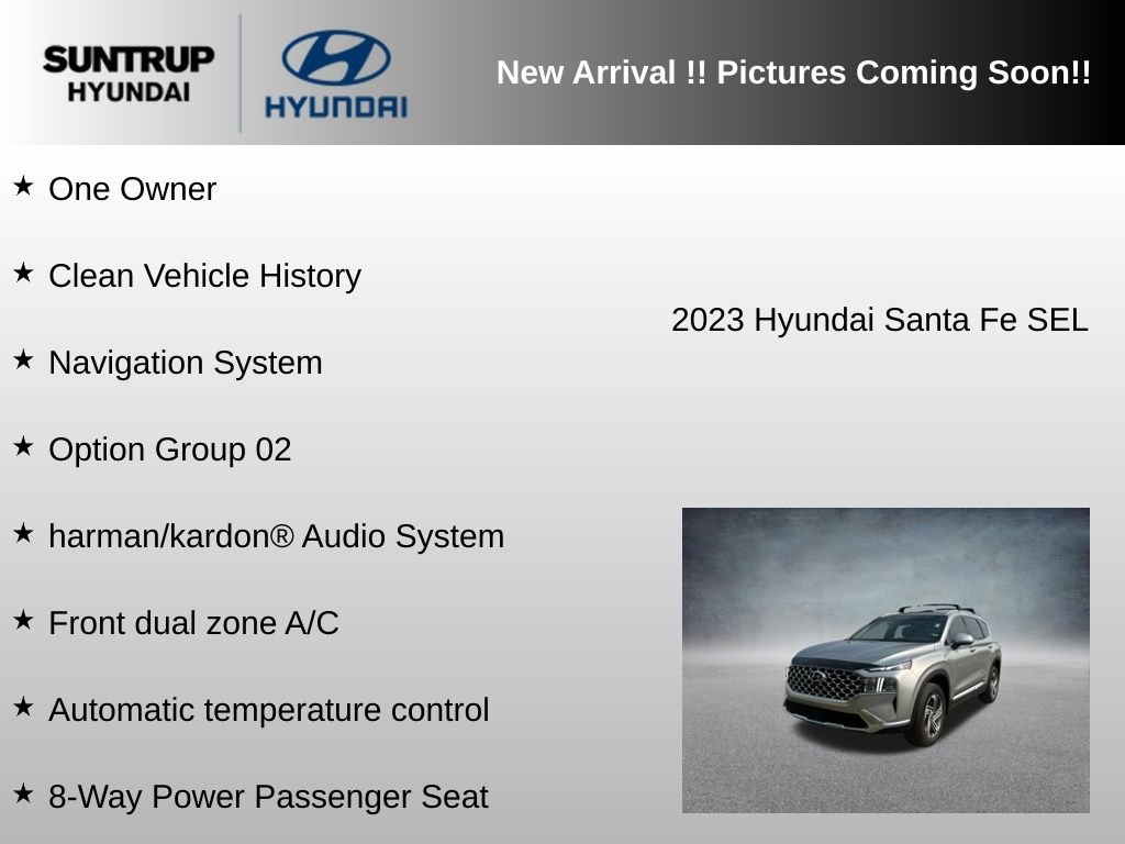 Used 2023 Shimmering Silver Pearl Hyundai SEL image 6