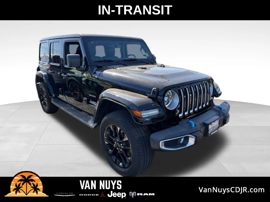 Used 2023 Black Clearcoat Jeep Sahara 4xe image 1