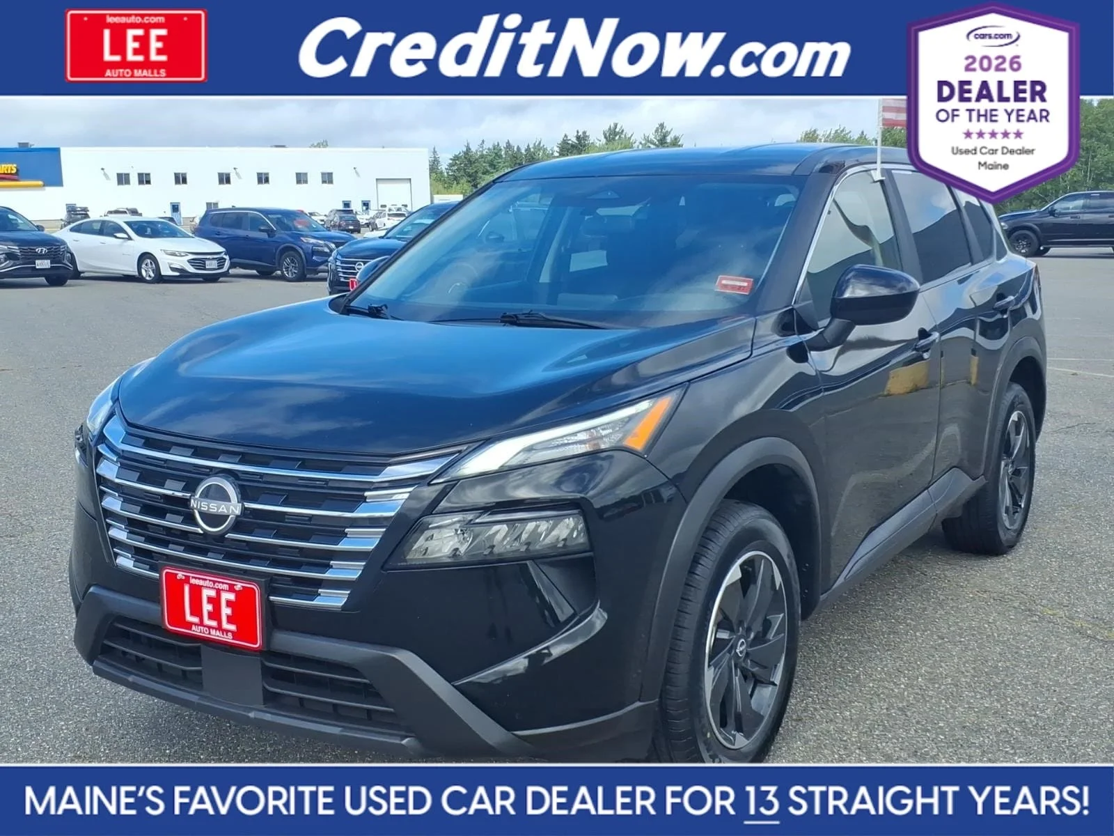 Used 2025 Super Black Nissan SV image 1