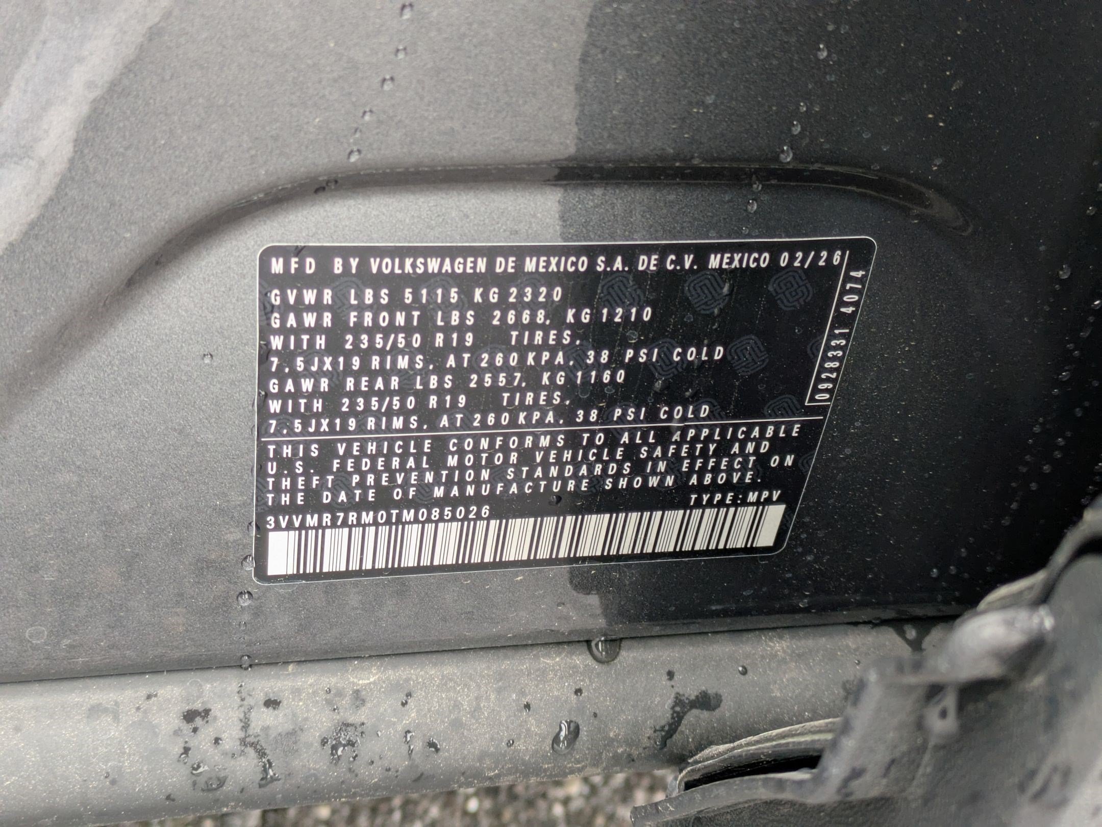 New 2026 Platinum Gray Metallic Volkswagen SE image 16