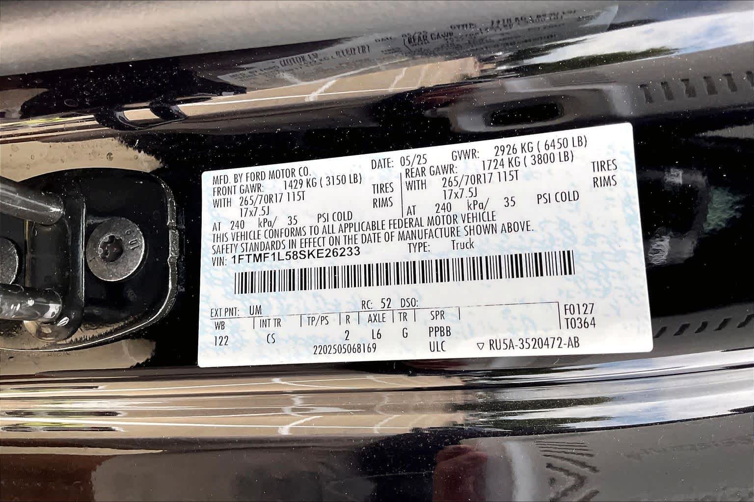 Used 2025 Agate Black Metallic Ford XL image 34