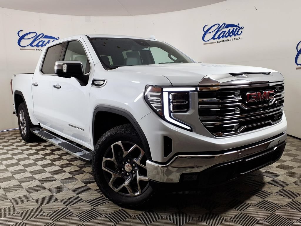 New 2026 Glacier White Tricoat GMC SLT image 1