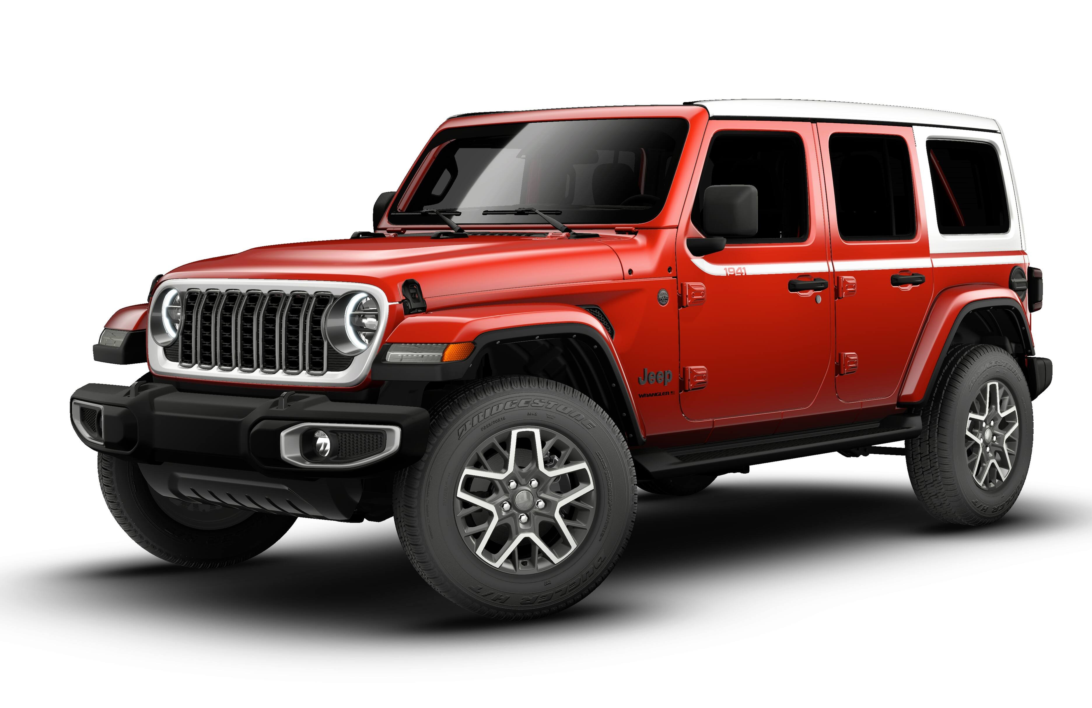 New 2026 Firecracker Red Clear-Coat Exterior Paint Jeep Sahara image 13