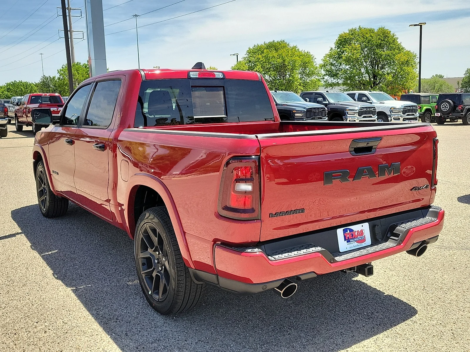 New 2026 PR6 Molten Red Ram LARAMIE CREW CAB 4X4 5