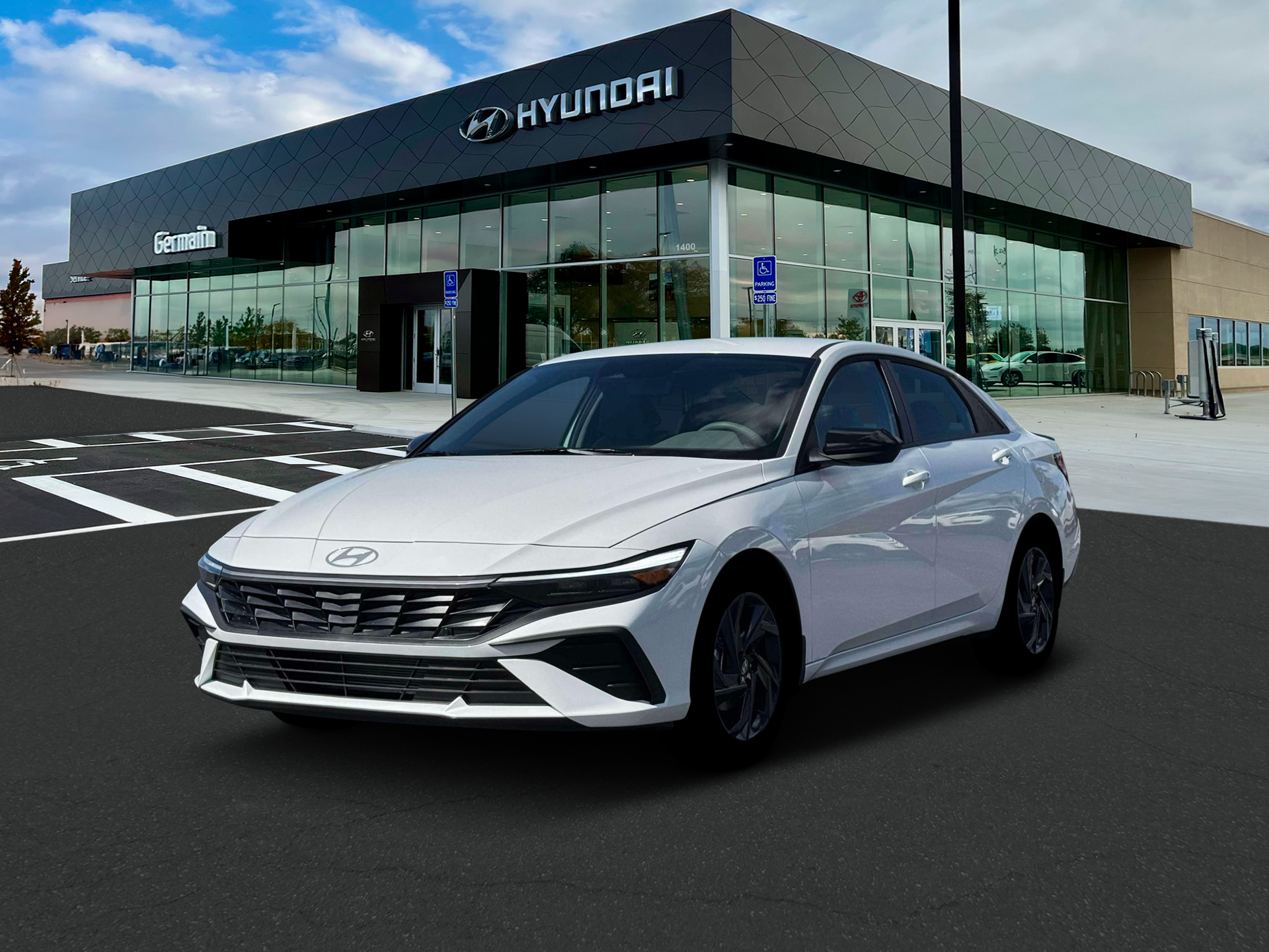 New 2026 Serenity White Hyundai SEL Sport image 1