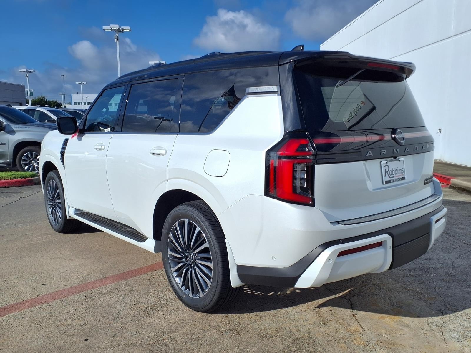 2026 Nissan Armada Platinum Reserve White at Robbins Nissan