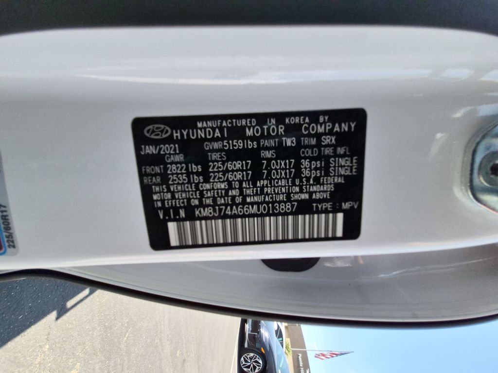 Used 2021 White Hyundai Blue image 35