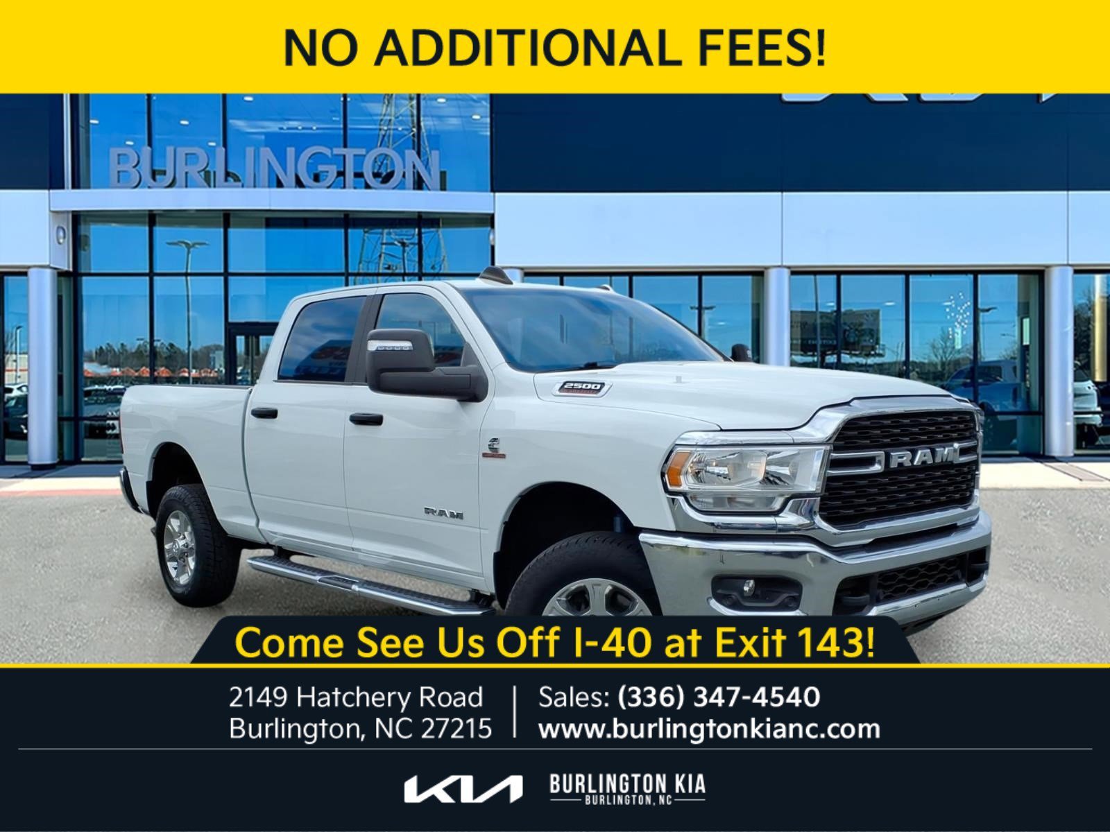 Used 2024 Bright White Clearcoat Ram Big Horn image 1