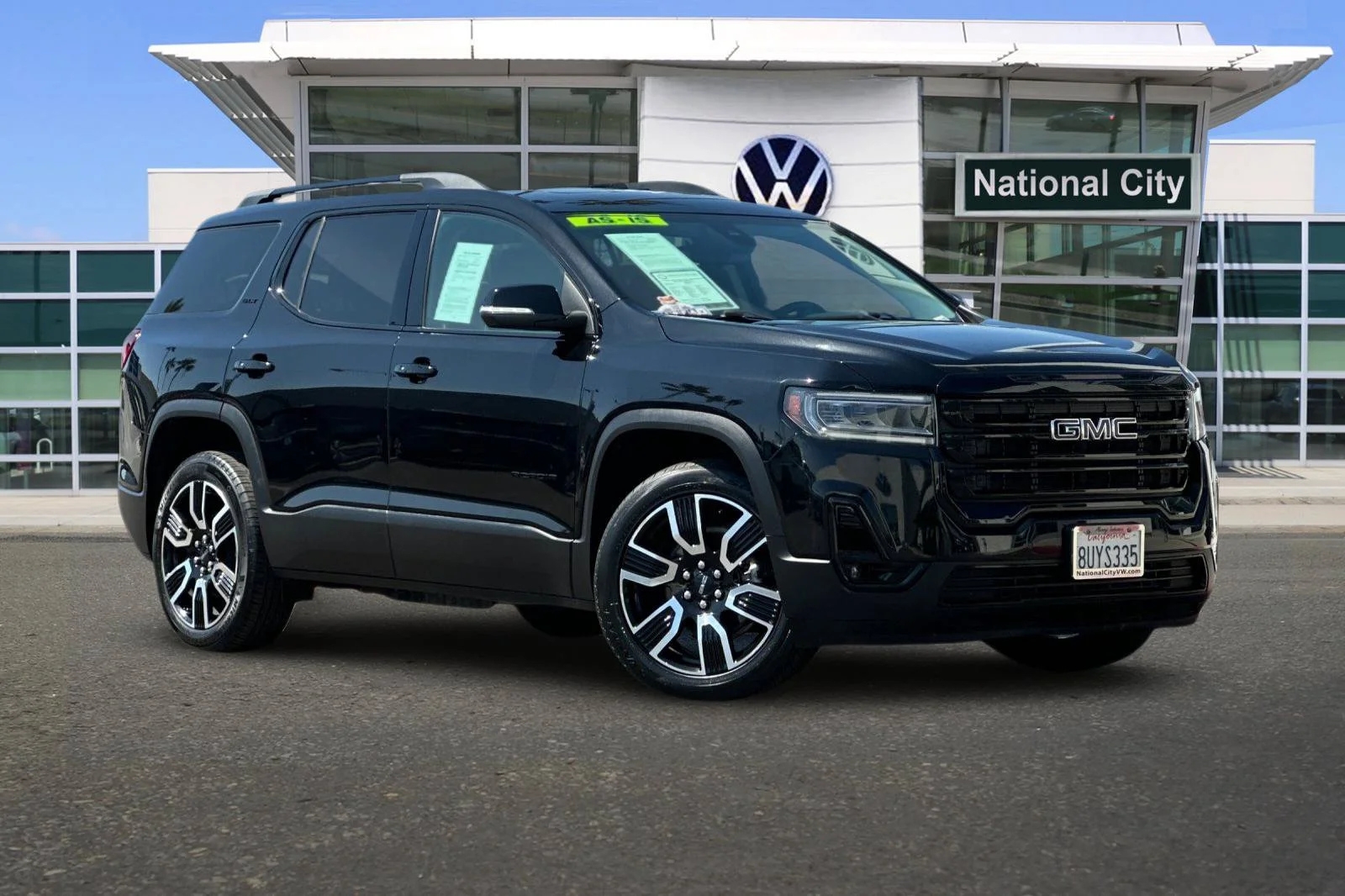 Used 2021 Black GMC SLT image 2
