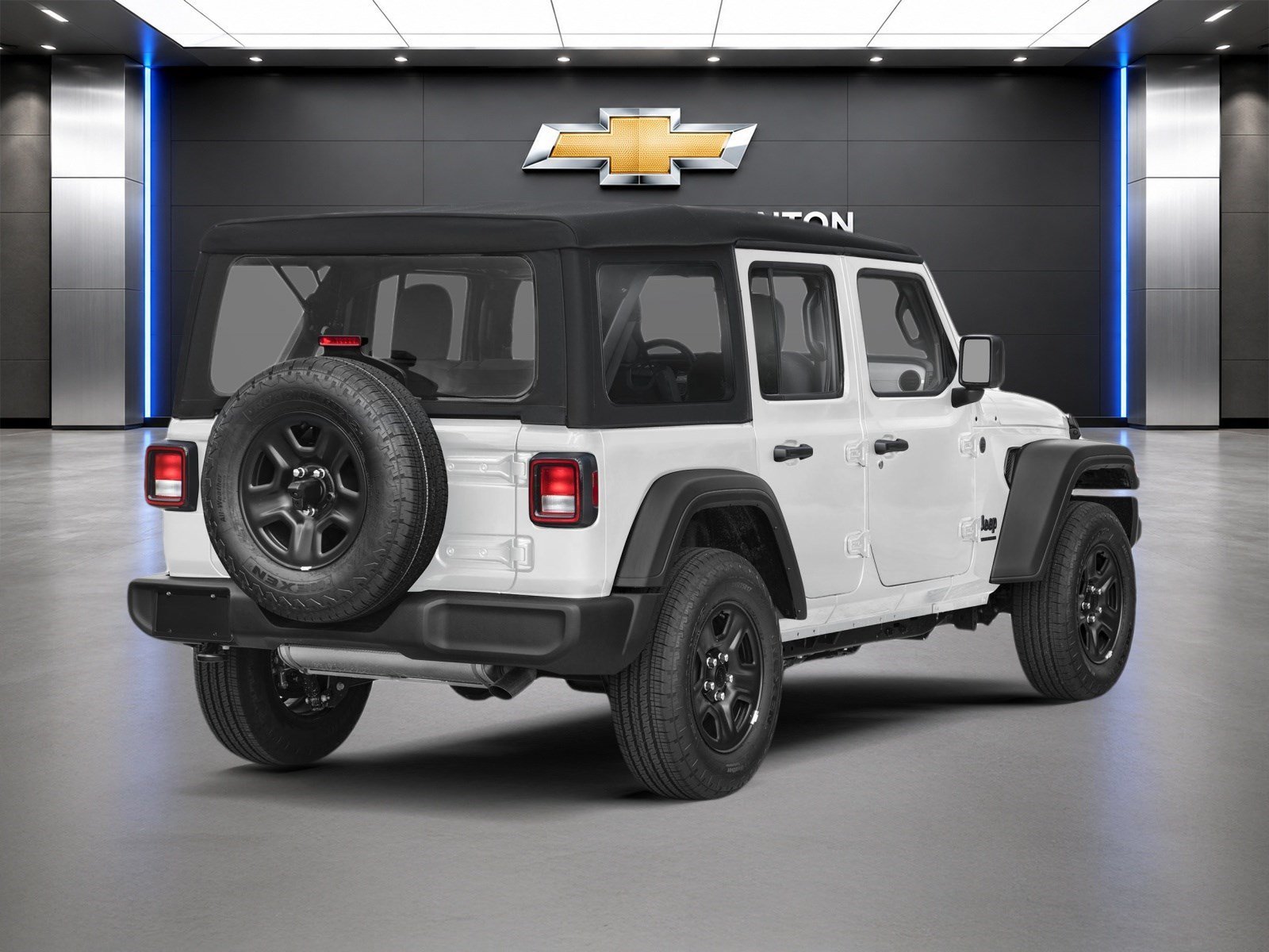 Used 2024 Bright White Clearcoat Jeep Sahara image 2