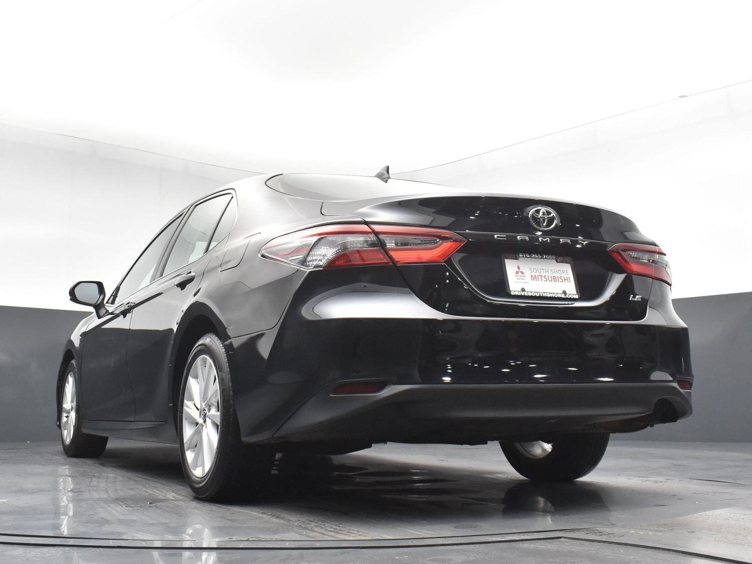 Used 2021 Midnight Black Metallic Toyota LE image 25