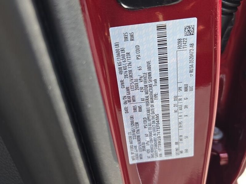New 2026 Ruby Red Metallic Tinted Clearcoat Ford F-250® Lariat® image 7