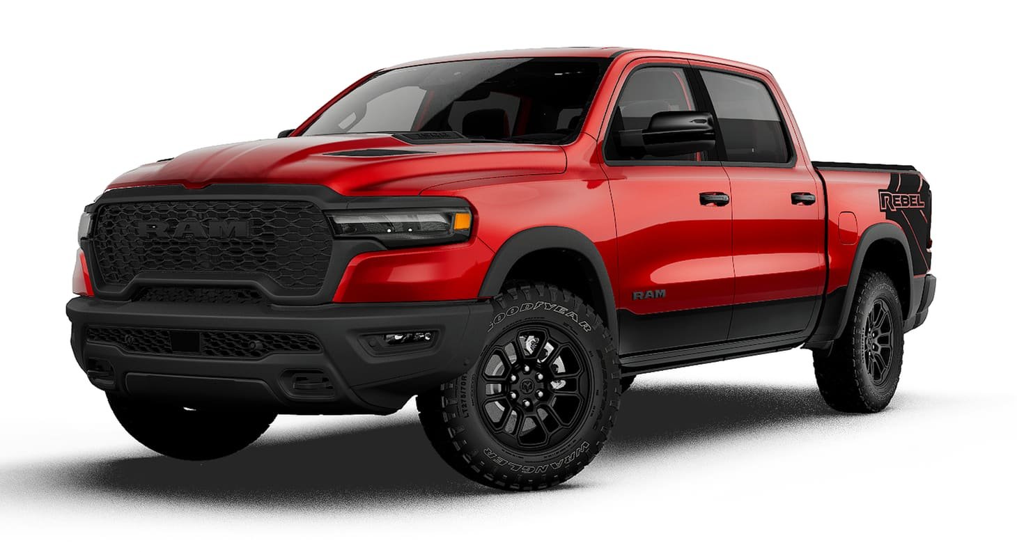 New 2027 Molten Red Pearl-Coat Exterior Paint RAM REBEL image 1