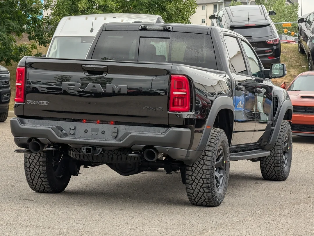 New 2026 Black RAM RHO - - 4x4 - Bilstein Shocks - Panoramic Sunroof - Leather Suede Seats & More! image 8