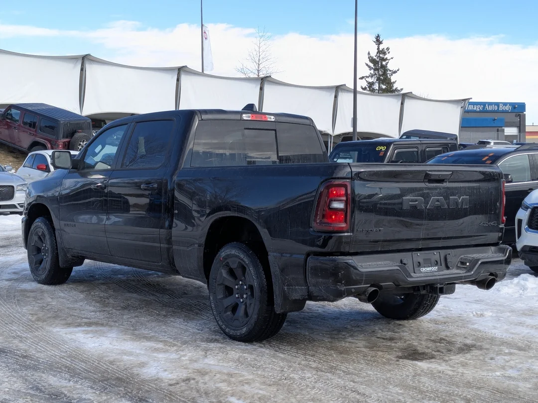 New 2026 Black RAM Sport - - Panoramic Sunroof - Sport Performance Hood - Hurricane Turbo - 3.92 Axle & More! image 6