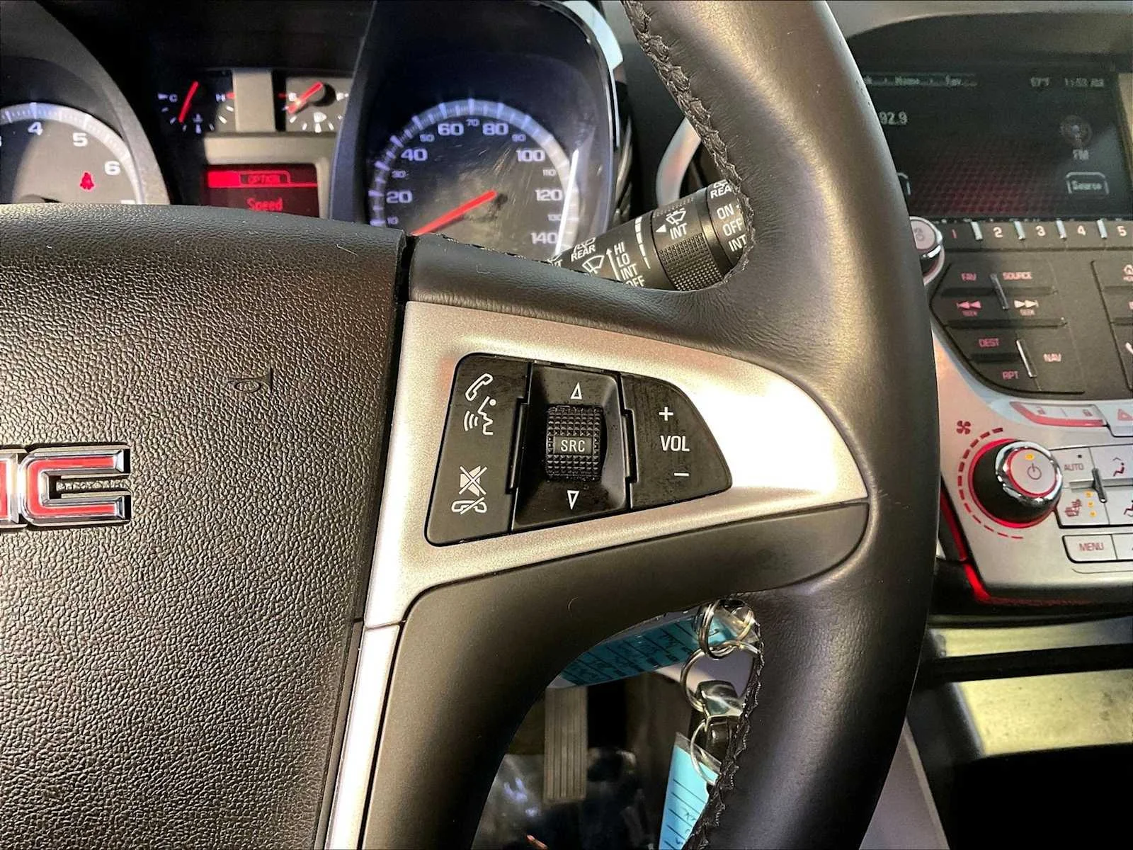 Used 2015 Dark Sapphire Blue Metallic GMC SLT image 28