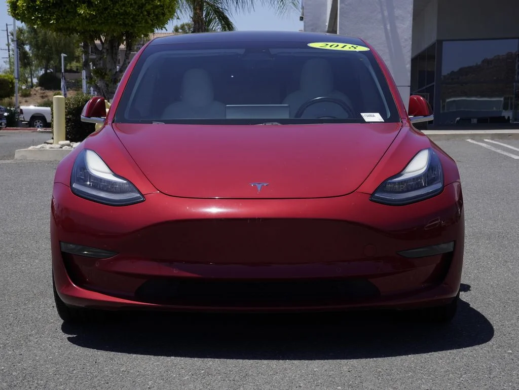 Used 2018 Red Tesla Long Range image 8