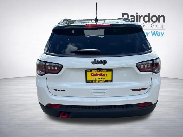 Used 2022 Bright White Clearcoat Jeep Trailhawk image 6