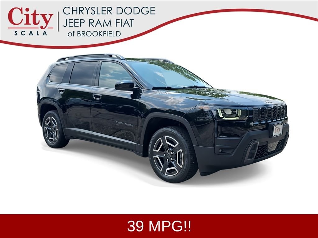 New 2026 Diamond Black Crystal Pearlcoat Jeep Laredo image 1