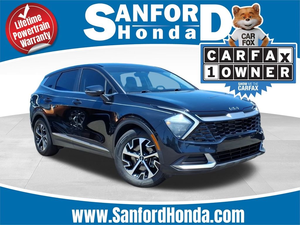 Used 2023 Ebony Black Kia EX image 1