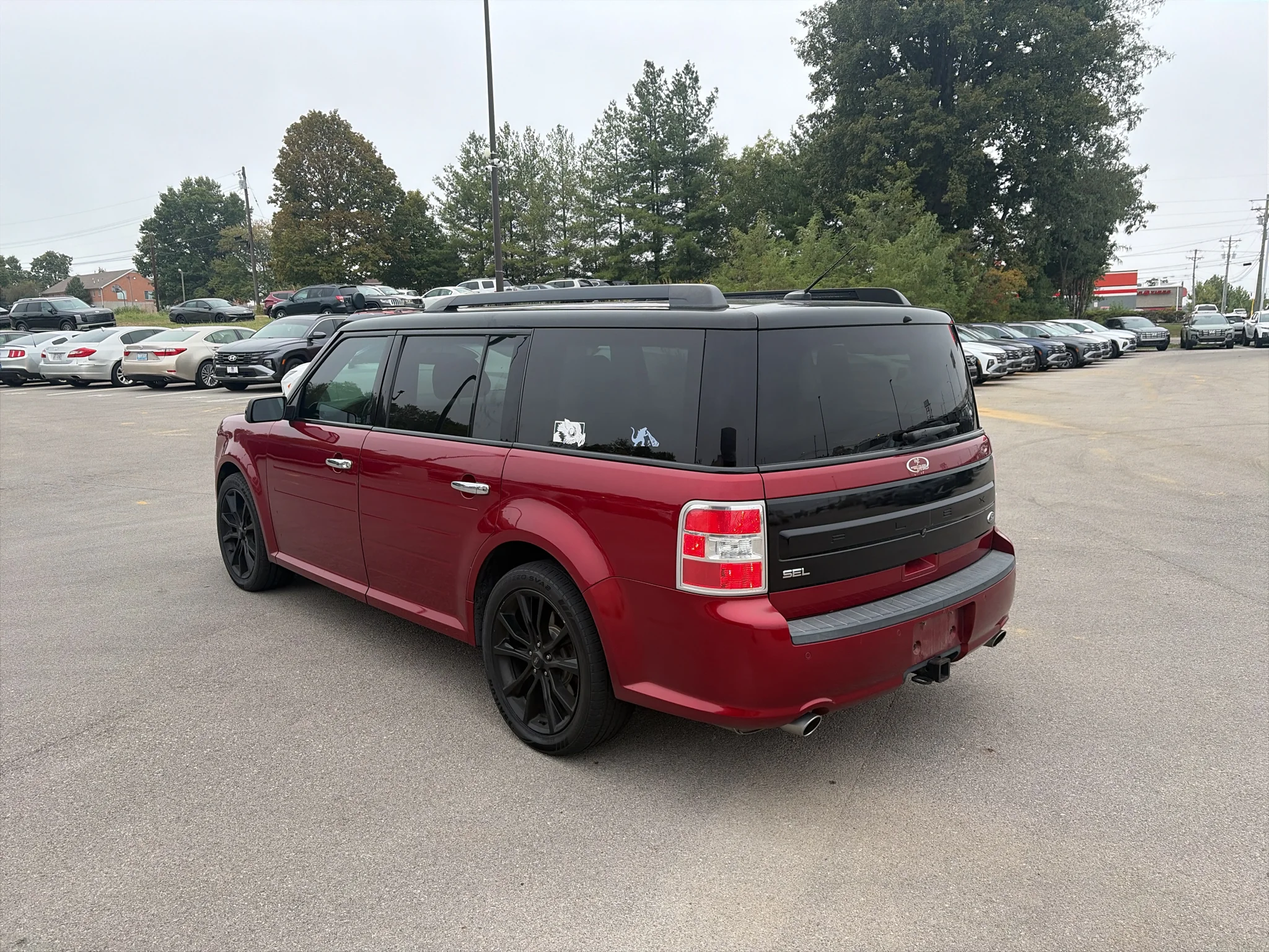 Used 2018 Ruby Red Metallic Tinted Clearcoat Ford SEL image 5