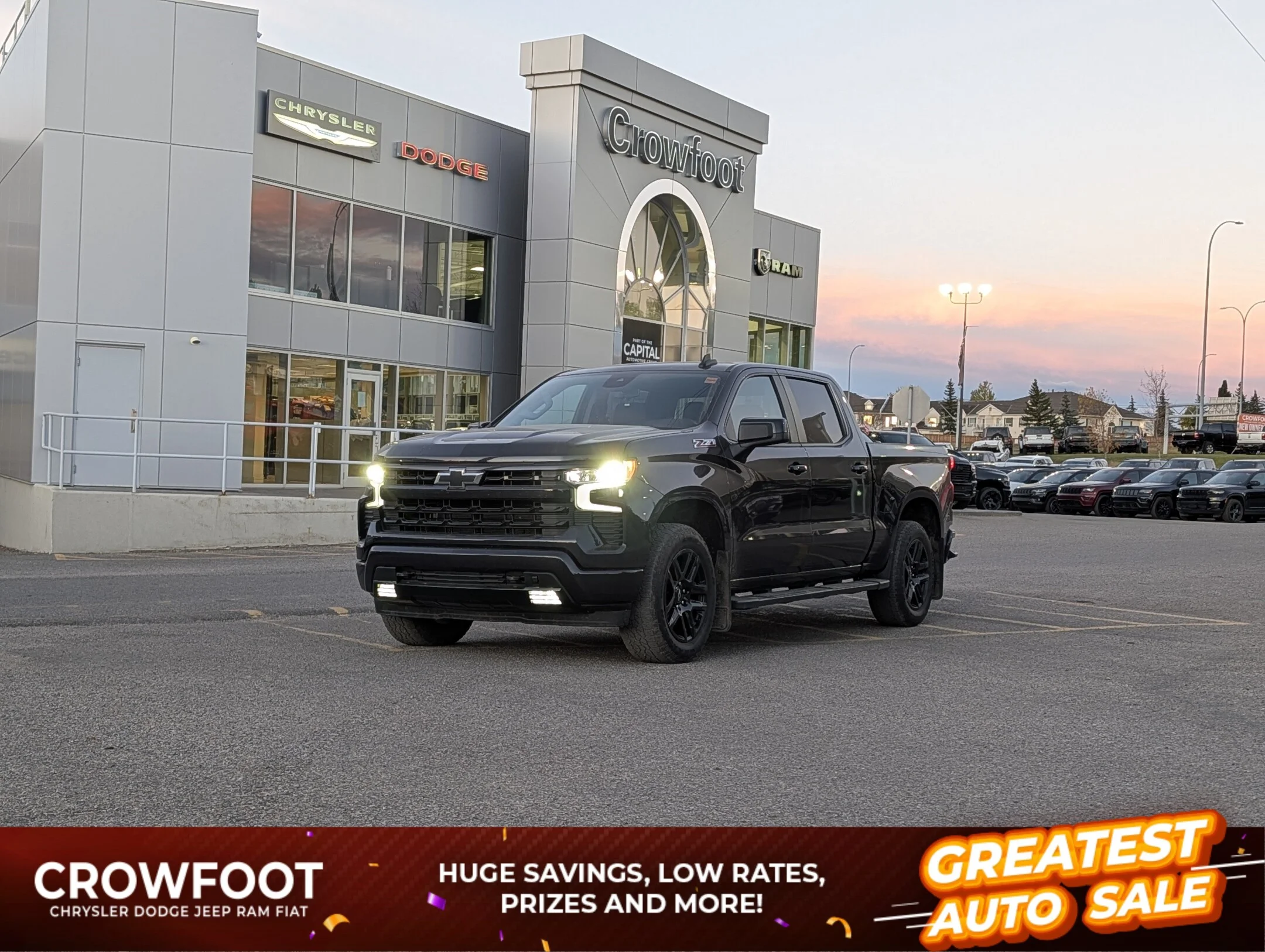 Used 2022 Black Chevrolet RST Z71 Offroad - 13.4 Touchscreen - Heated W - 4WD Crew Cab 147 RST image 1