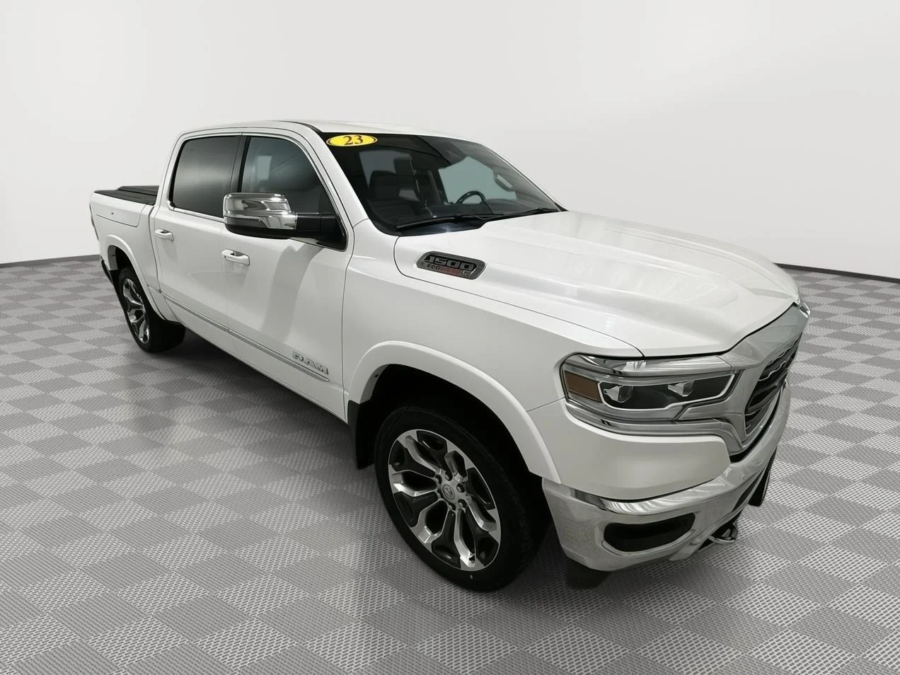 Used 2023 Ivory White Tri-coat Pearlcoat Ram Limited image 7