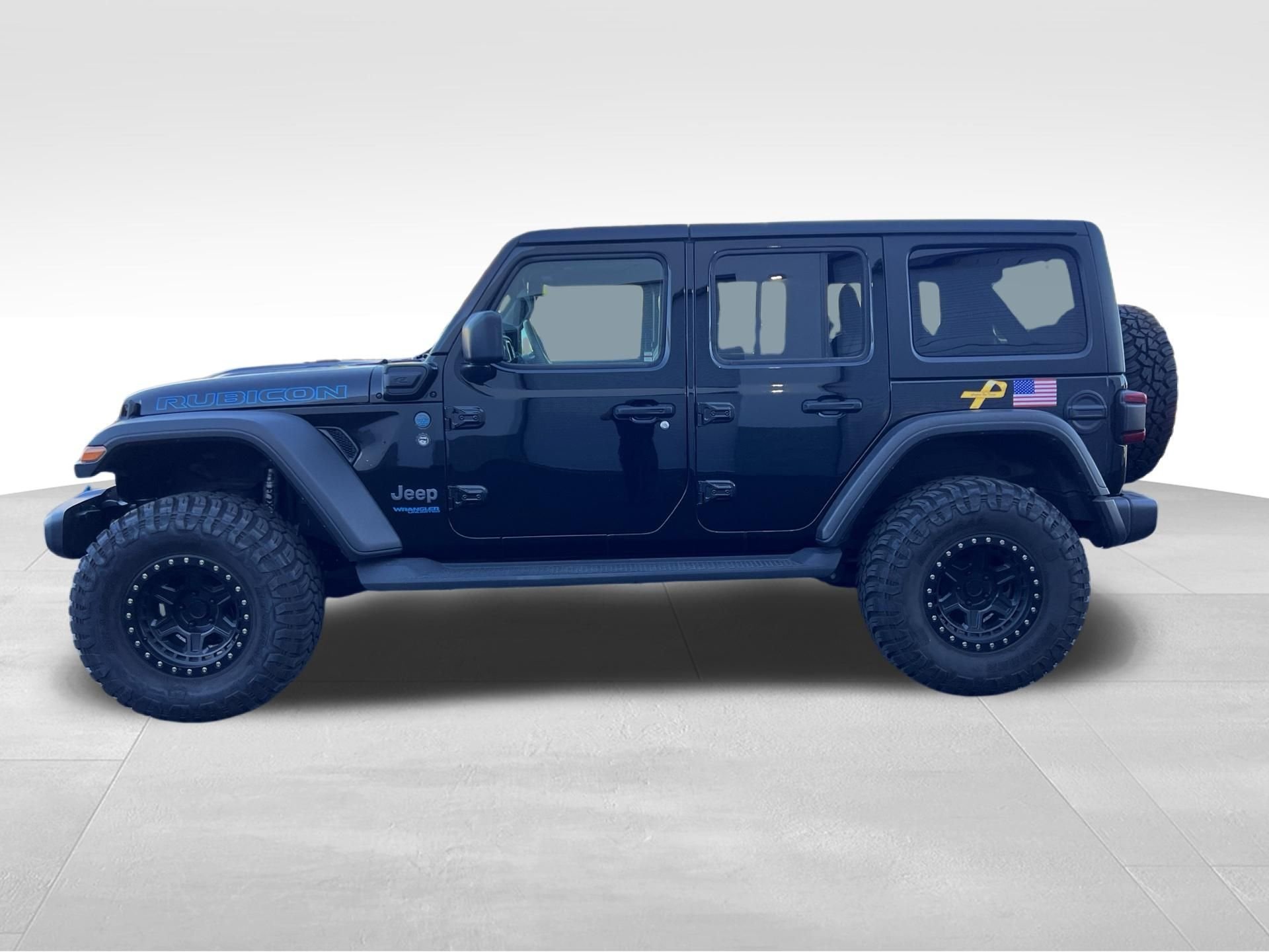Used 2022 Black Jeep Unlimited Rubicon 4xe image 8