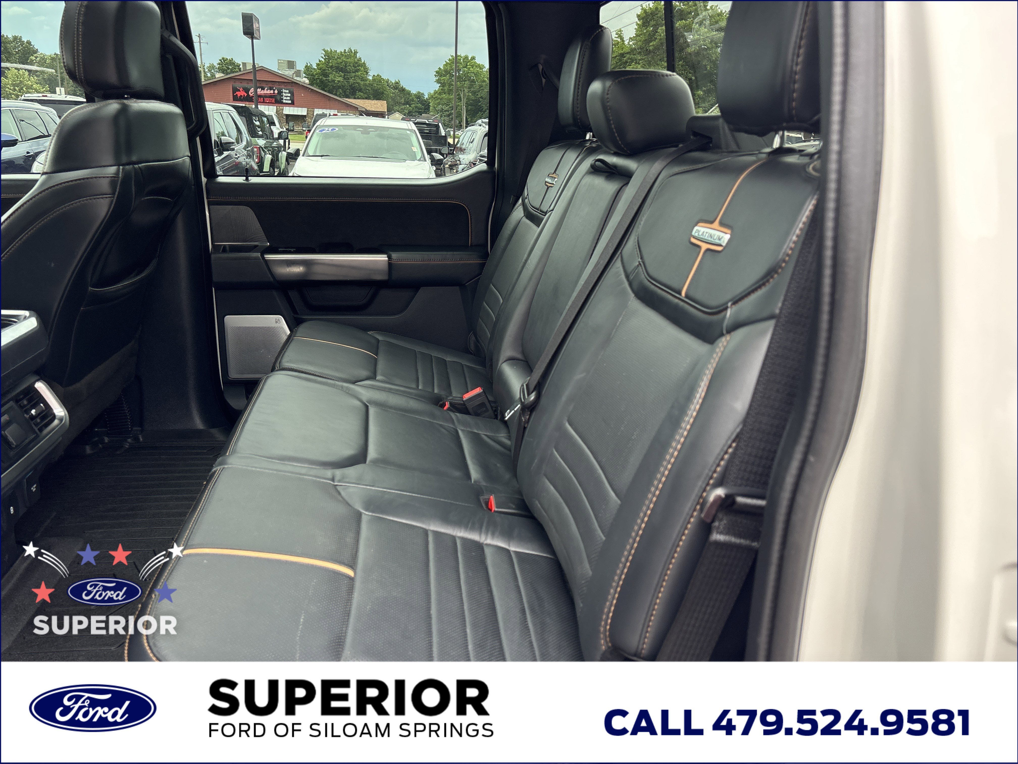 Used 2023 Star White Metallic Tri-Coat Ford Platinum 4WD image 19