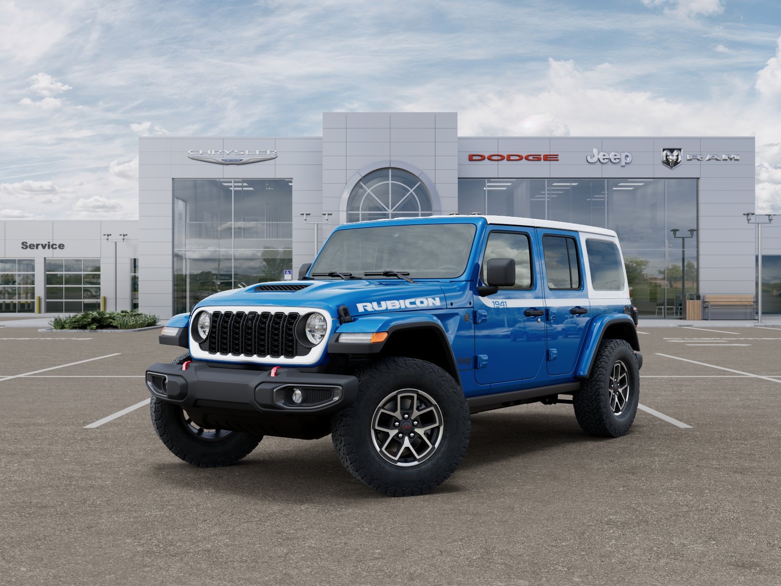 New 2026 Hydro Blue Pearl-Coat Exterior Paint Jeep Rubicon image 120