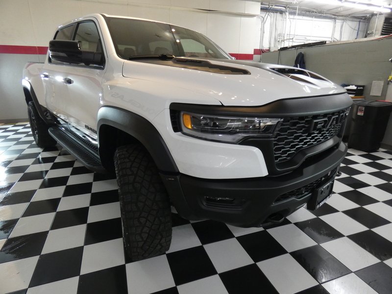 New 2026 Bright White Clear-Coat Exterior Paint RAM RHO 4x4 Crew Cab 5
