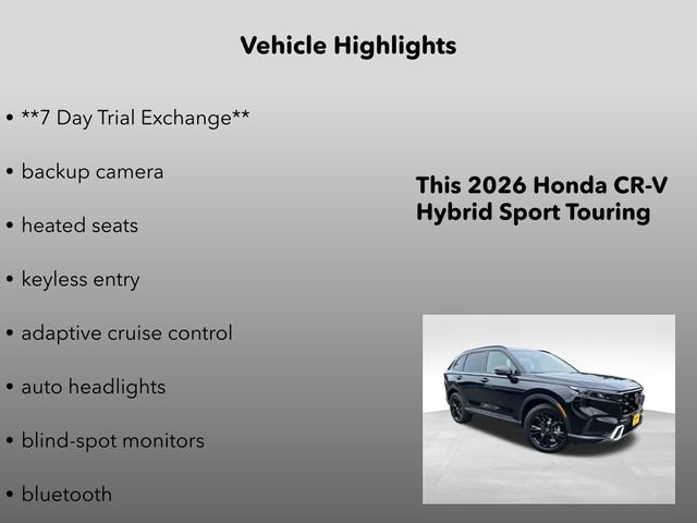 New 2026 Crystal Black Pearl Honda Sport Touring image 5