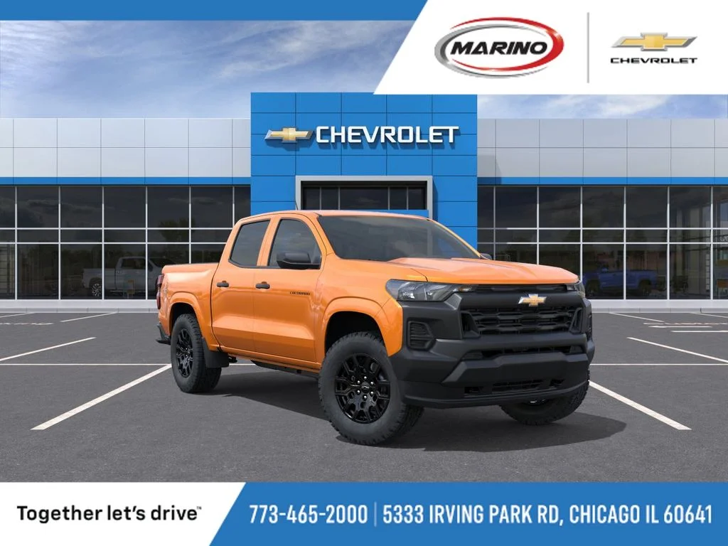 New 2026 Orange Chevrolet Work Truck image 1