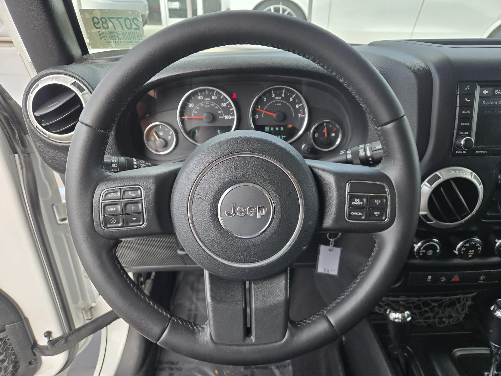 Used 2018 Bright White Clearcoat Jeep Sahara 4x4 image 13
