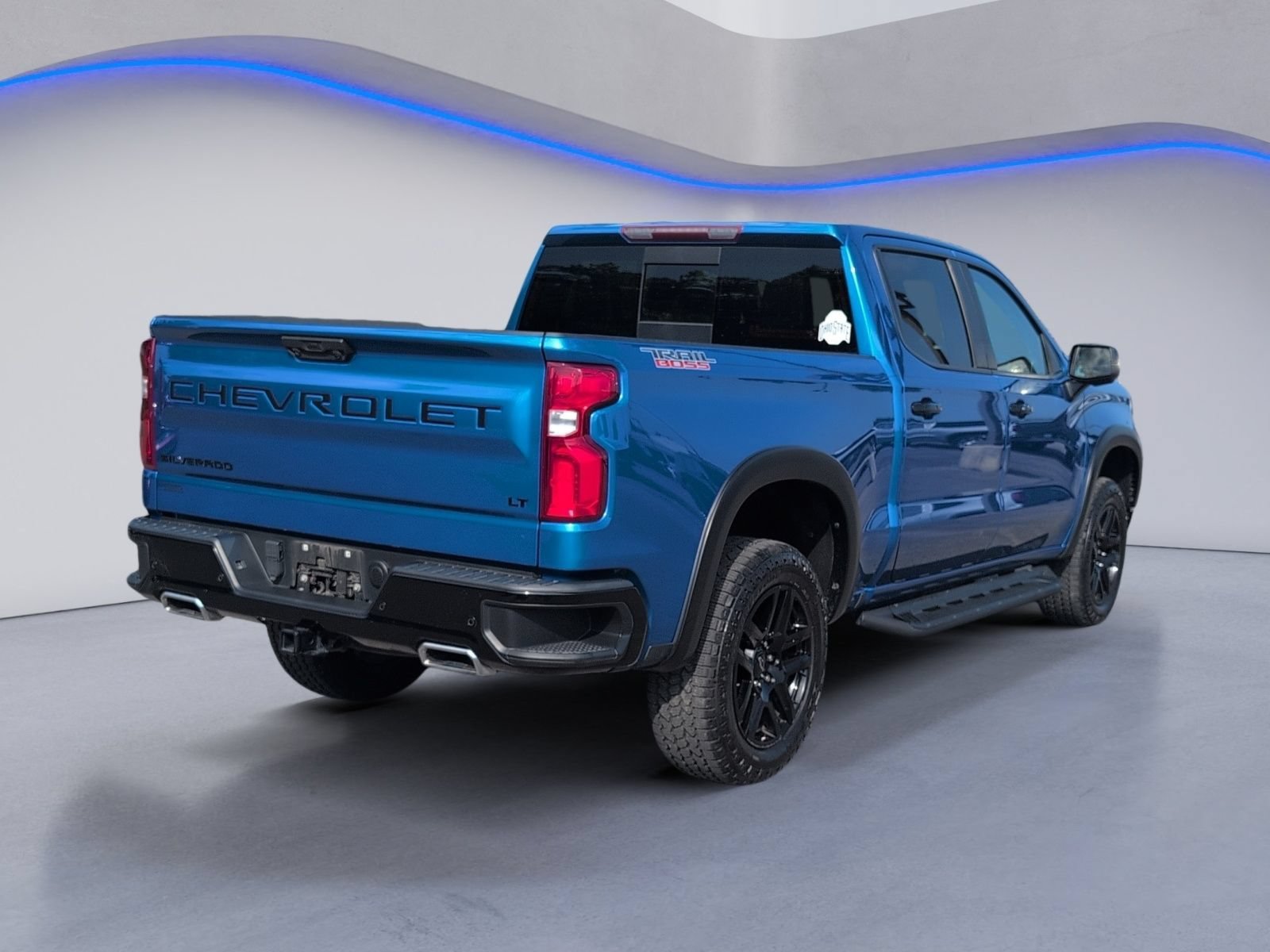 Used 2022 GLACIER BLUE METALLIC Chevrolet LT Trail Boss image 3