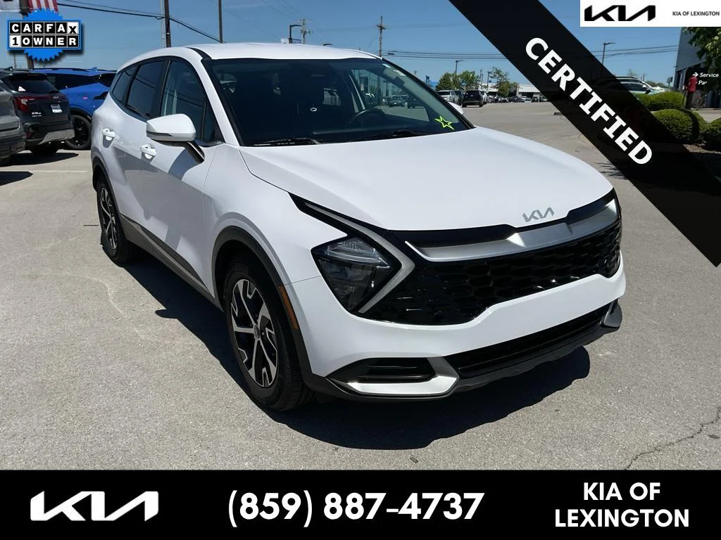 Used 2023 Glacial White Pearl Kia EX image 1