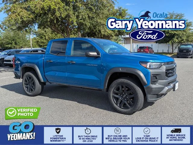 Used 2024 Glacier Blue Metallic Chevrolet Trail Boss image 1