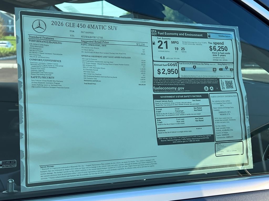 New 2026 Selenite Grey Metallic Mercedes-Benz GLE 450 image 38