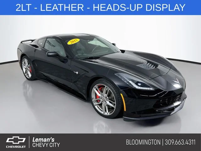 Used 2015 Black Chevrolet Stingray Z51 image 1