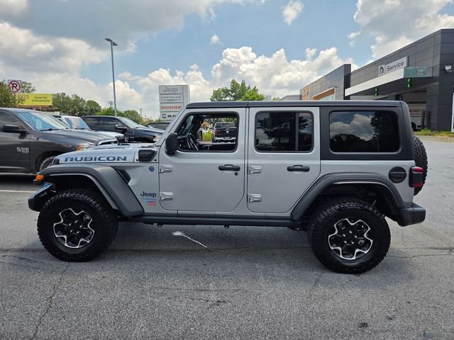 Used 2021 Silver Jeep Unlimited Rubicon 4xe image 4