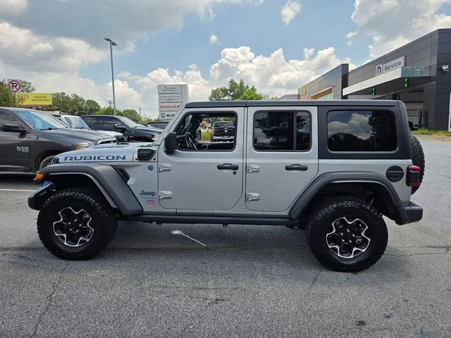 Used 2021 Silver Jeep Unlimited Rubicon 4xe image 4