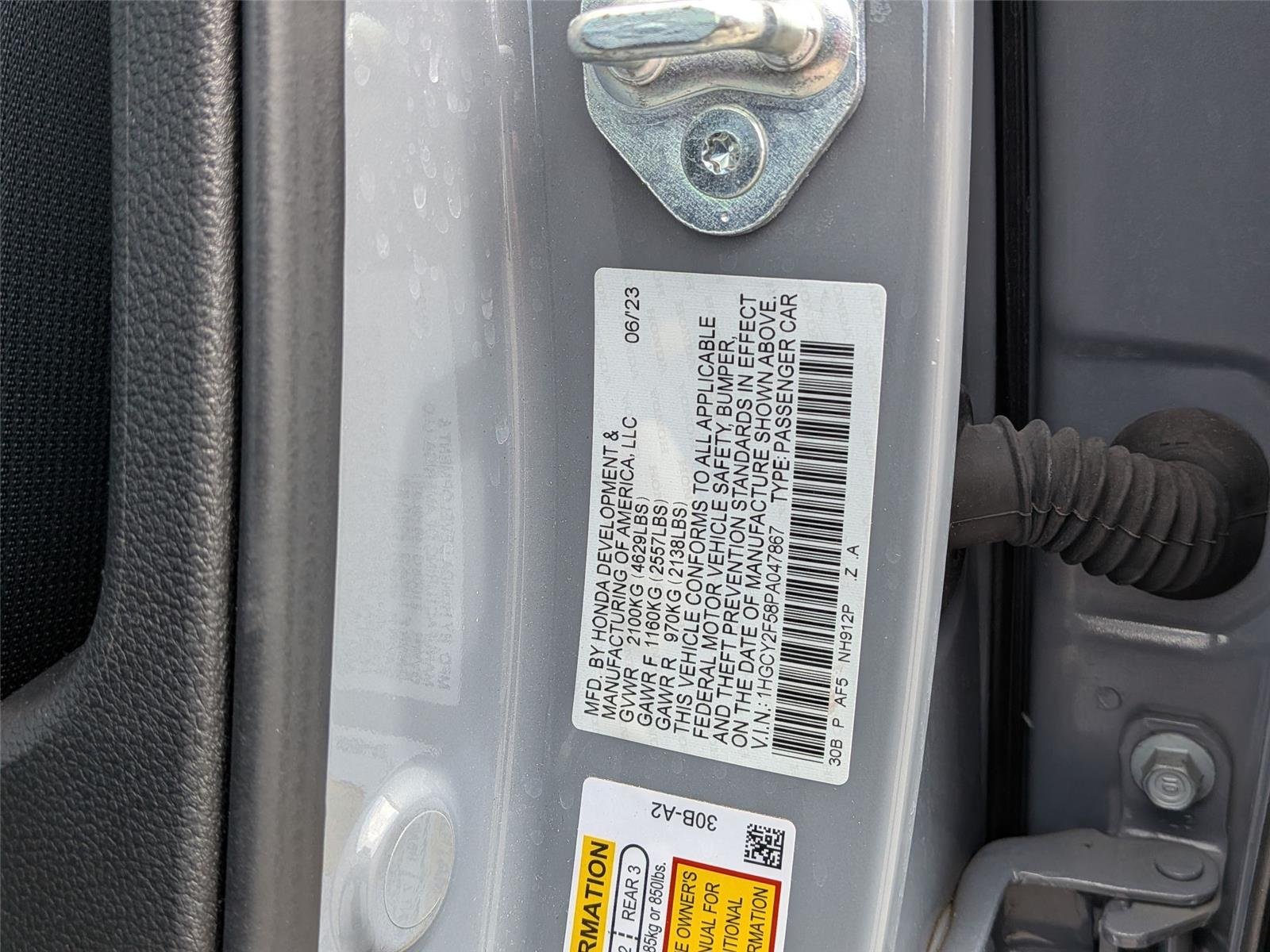 Used 2023 Urban Gray Pearl Honda Sport image 36