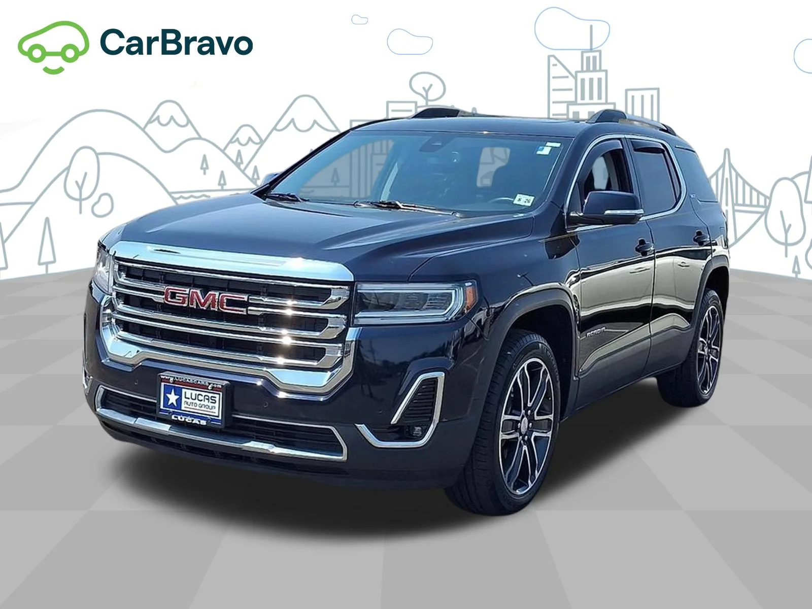 Used 2021 MIDNIGHT BLUE METALLIC GMC SLT image 33