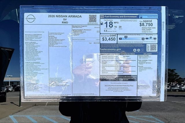 New 2026 Nissan Armada SV 4D Sport Utility