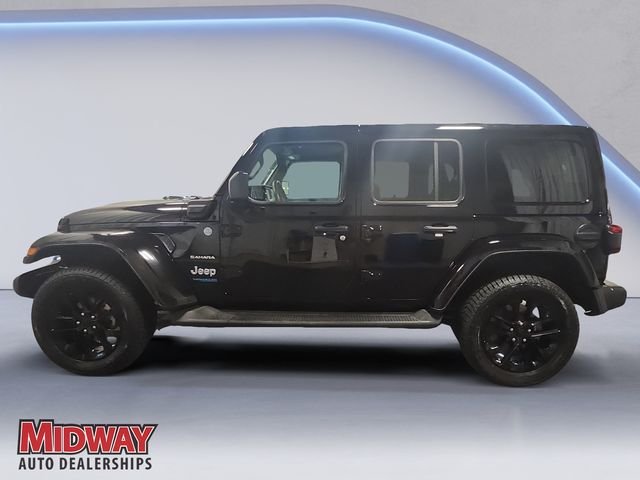 Certified Used 2022 Black Jeep Unlimited Sahara 4xe image 2