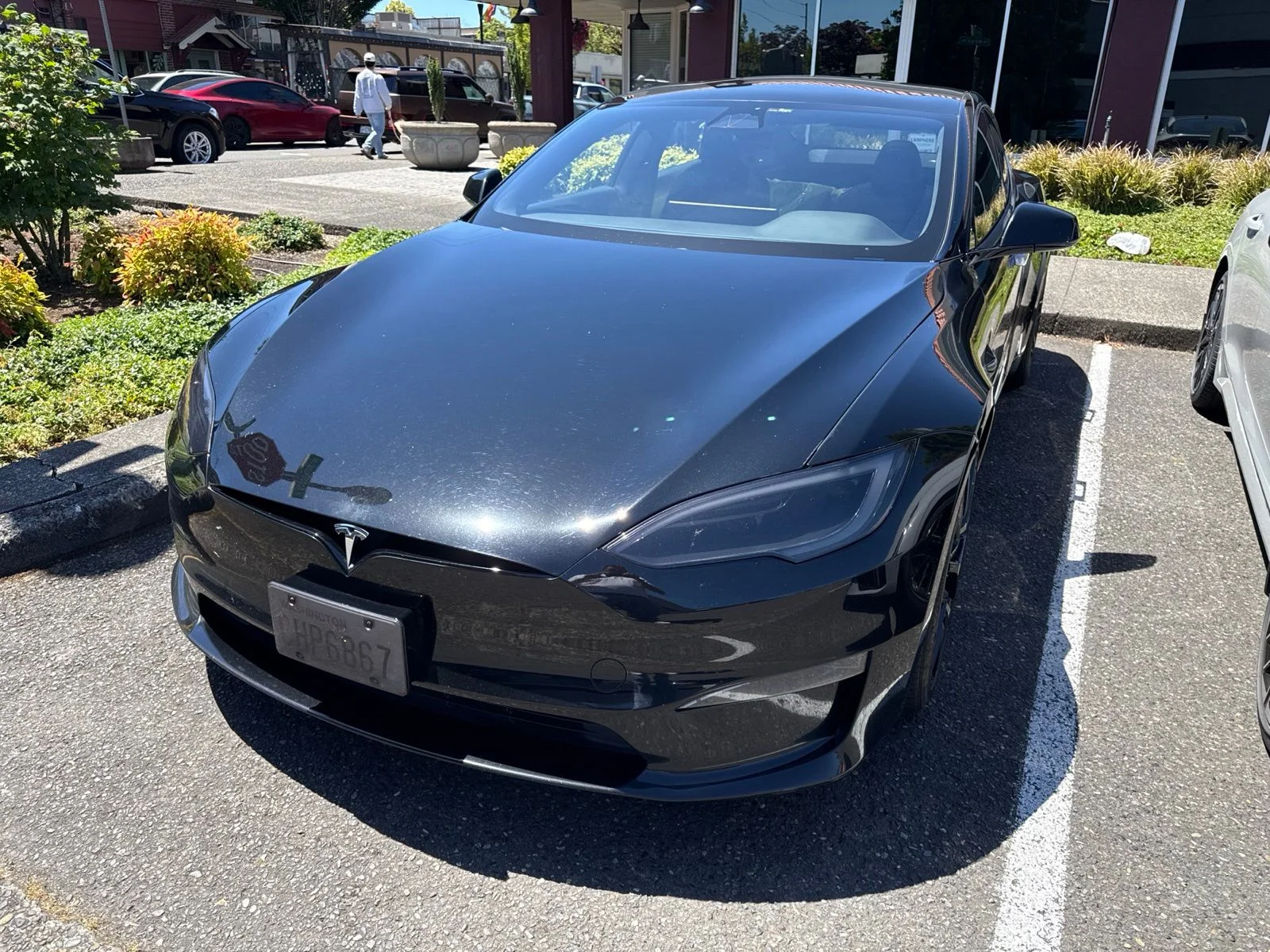 Used 2023 Black Tesla Plaid image 1