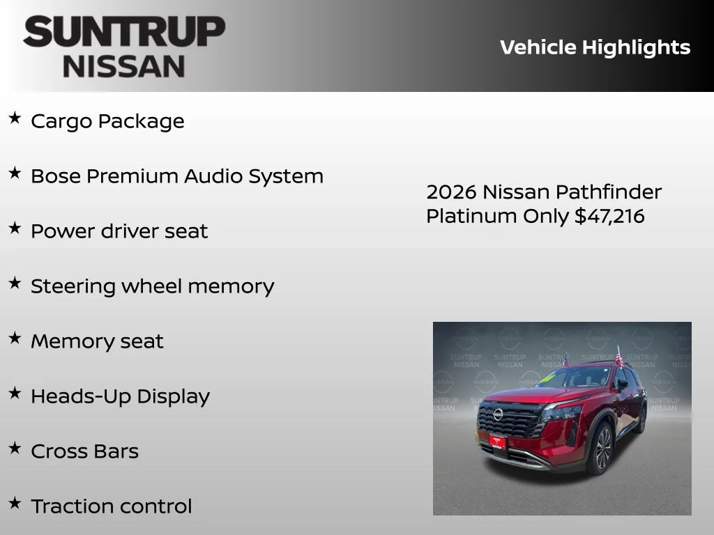 New 2026 Red Nissan Platinum image 8