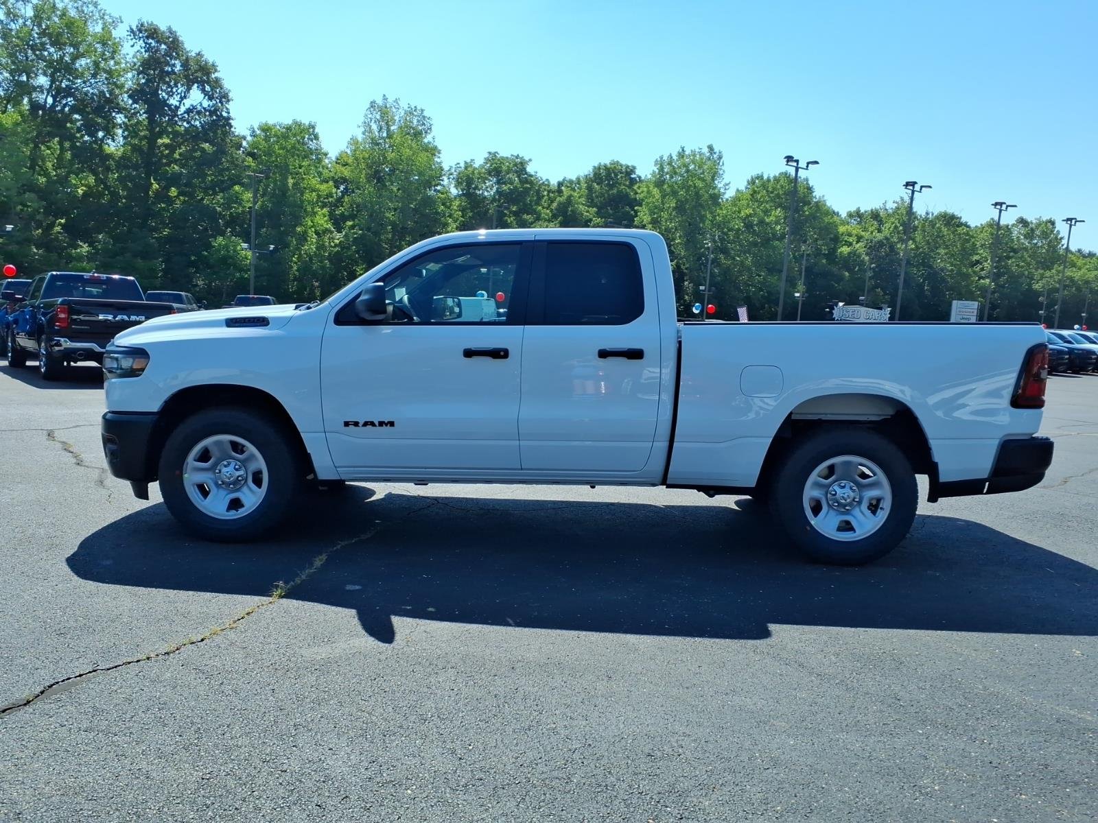 New 2026 Bright White Clear-Coat Exterior Paint RAM Tradesman Quad Cab 4x2 6